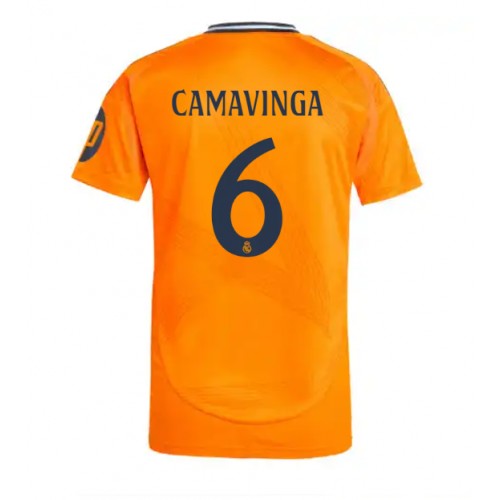 Real Madrid Eduardo Camavinga #6 Gostujuci Dres 2024-25 Kratak Rukav